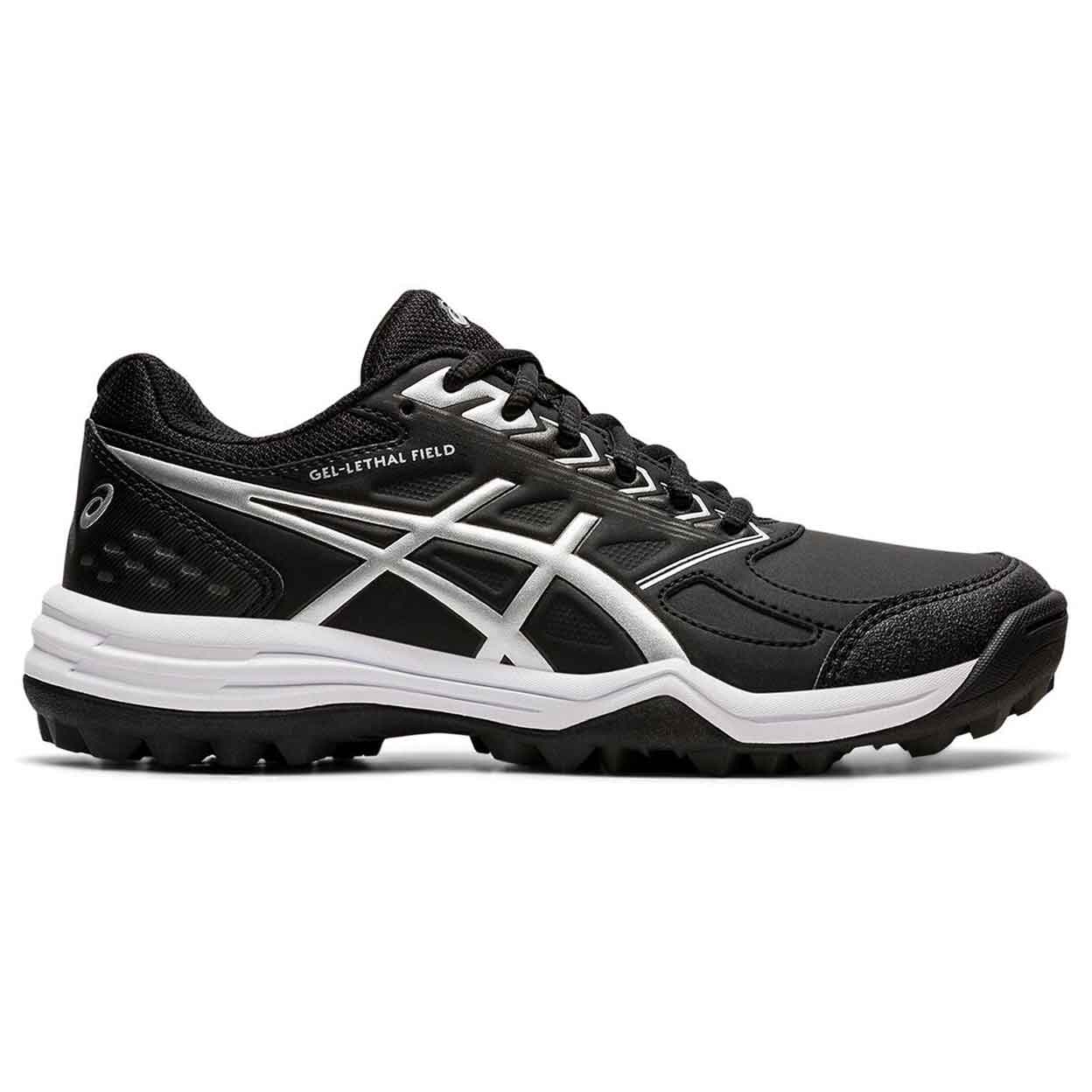 Side view of the Asics Gel-Lethal Field Turf Shoes