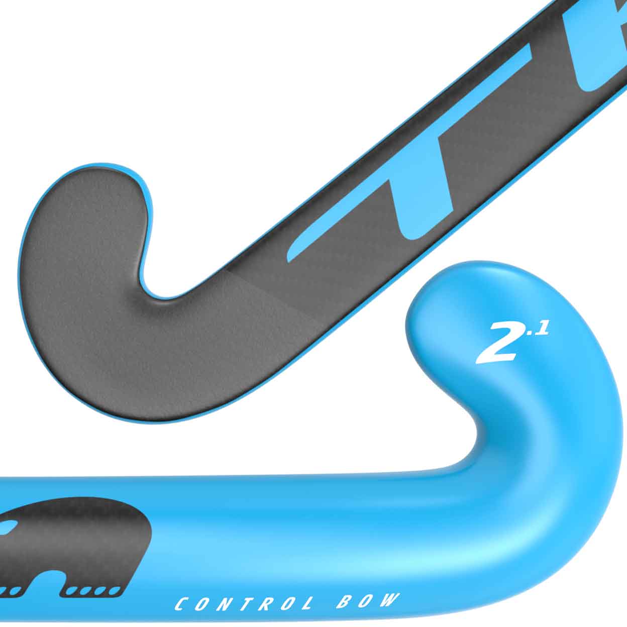 Close up of the TK 2.1 Control Bow Composite Field Hockey Stick