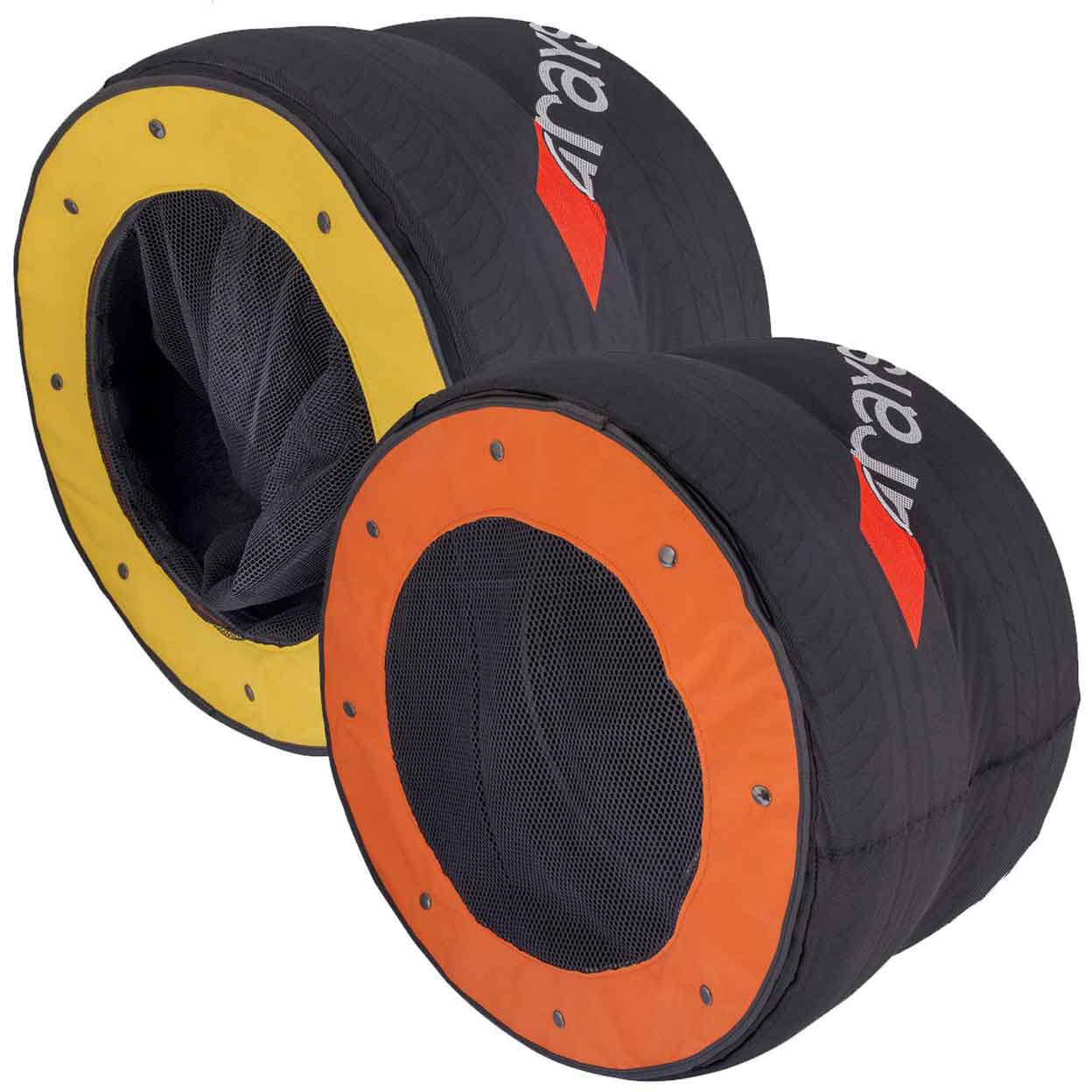 Image shows both sides of the Grays Tyre Targets